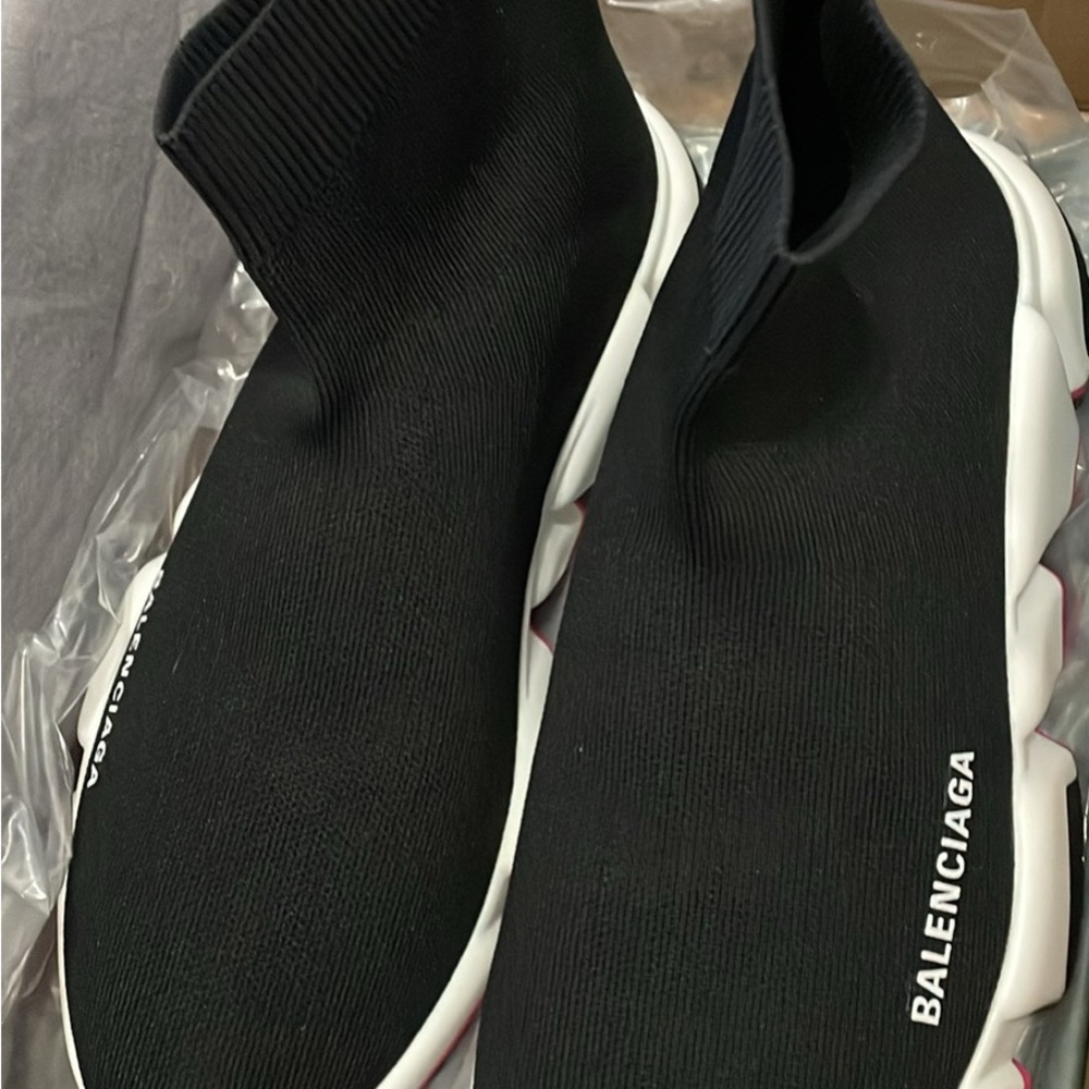 Balenciaga Men's Black Sock Sneakers